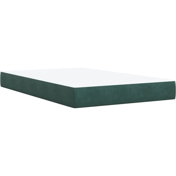 vidaXL Boxspringbett mit Matratze Dunkelgrün 120x190 cm Samt 3288555 – Bild 8