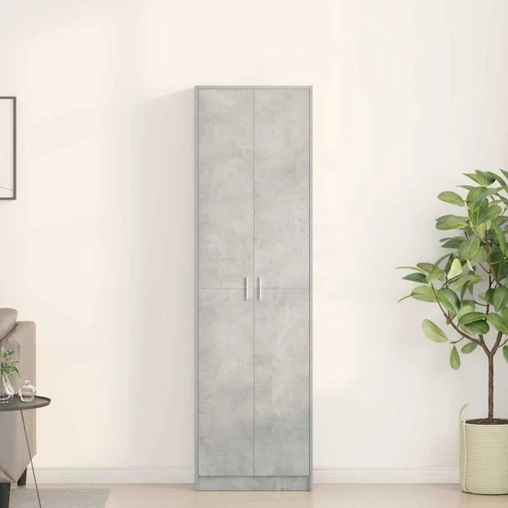 vidaXL Kleiderschrank Beton Grau 55 x 25 x 189 cm 3334011 – Bild 1