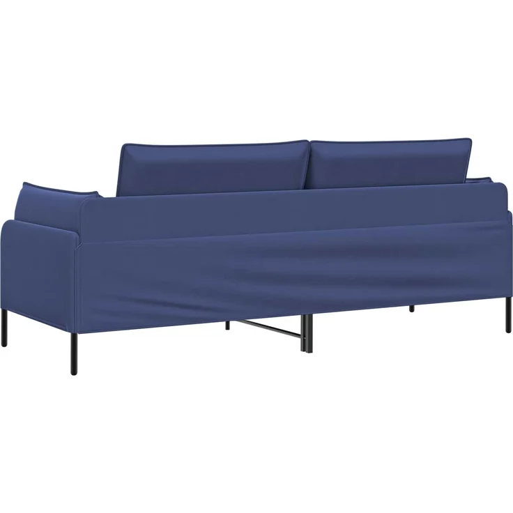vidaXL 3-Sitzer-Sofa Polizeiblau 222 x 81 x 89 cm Samt 42048654 – Bild 5