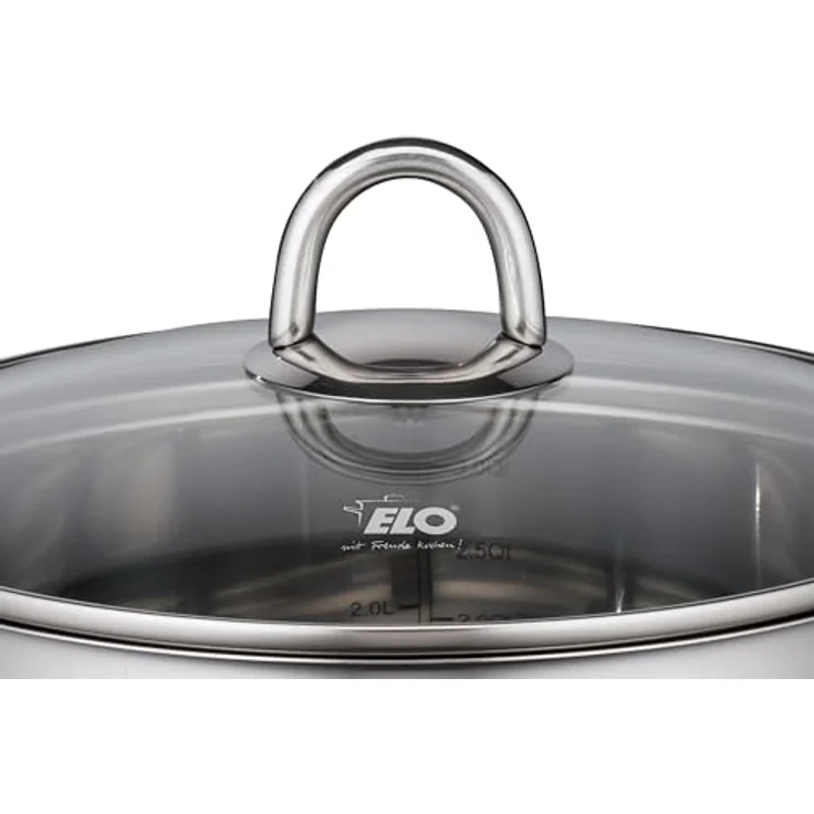 Elo Topf-Set Rubin, Edelstahl 18/10 (Set, 9-tlg, Bratentopf 20cm, Fleischtopf 16/20cm, Kasserolle 16cm, Gemüsetopf24 cm), Induktion – Bild 7