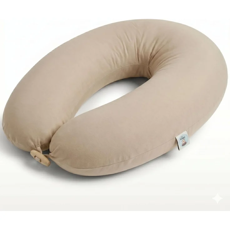 sei Design Stillkissen XXL 190x35 cm – ergonomisch Zertifiziert & waschbar – mit Faserbällchenfüllung & Premium-Jersey-Bezug extra elastisch– weich. formstabil & leise - Seitenschläferkissen