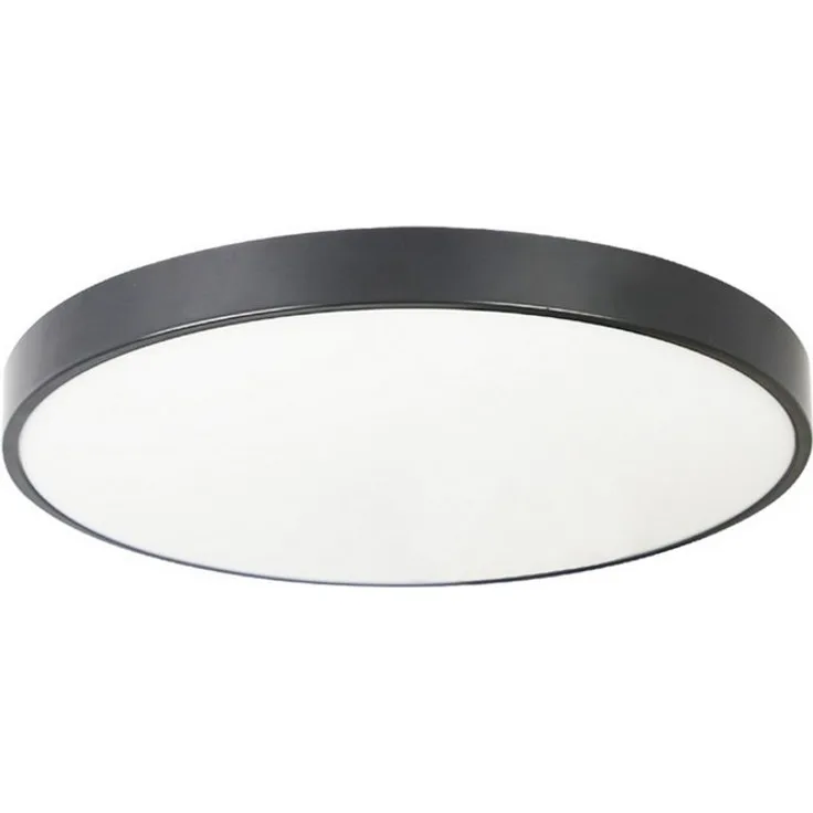 Nettlife LED Panel Deckenleuchte Flurlampe Schwarz Rund 17W Küchelampe, Augenschutz, LED fest integriert, Neutralweiß, Küche Wohnzimmer Schlafzimmer Flur Balkon Büro Eingang Keller