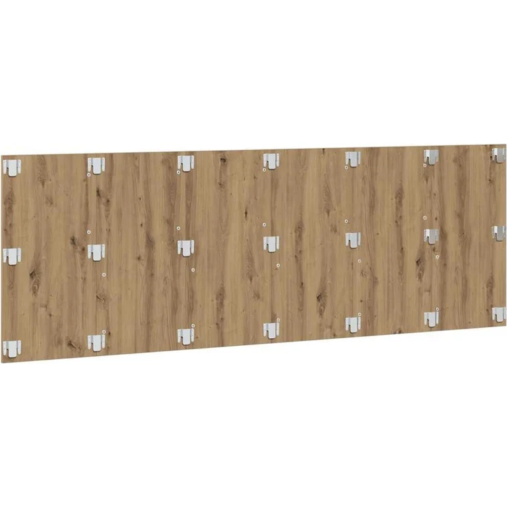 vidaXL Kopfteil Wandmontage Artisan-Eiche 240x1,5x80 cm Holzwerkstoff Braun – Bild 4