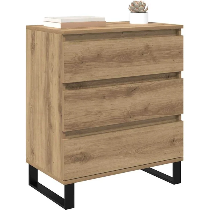vidaXL Sideboard Artisan-Eiche 60 x 35 x 70 cm Holzwerkstoff 881954 – Bild 1
