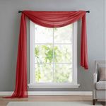 Gardinenbox Freihanddeko (1 St), ohne, transparent, Voile, Uni Volant Transparent Polyester 600cm 140cm