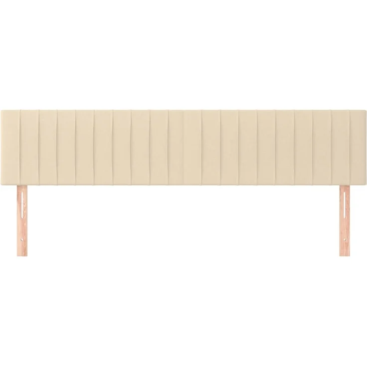 vidaXL Kopfteile 2 Stk. Creme 100 x 5 x 78/88 cm Stoff 346289 – Bild 3