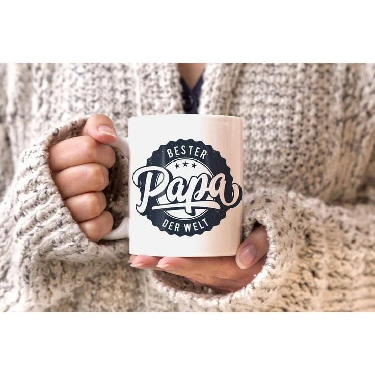 MoonWorks Tasse Kaffeetasse Bester Papa der Welt Geschenk Geschenktasse MoonWorks®, Keramik – Bild 3
