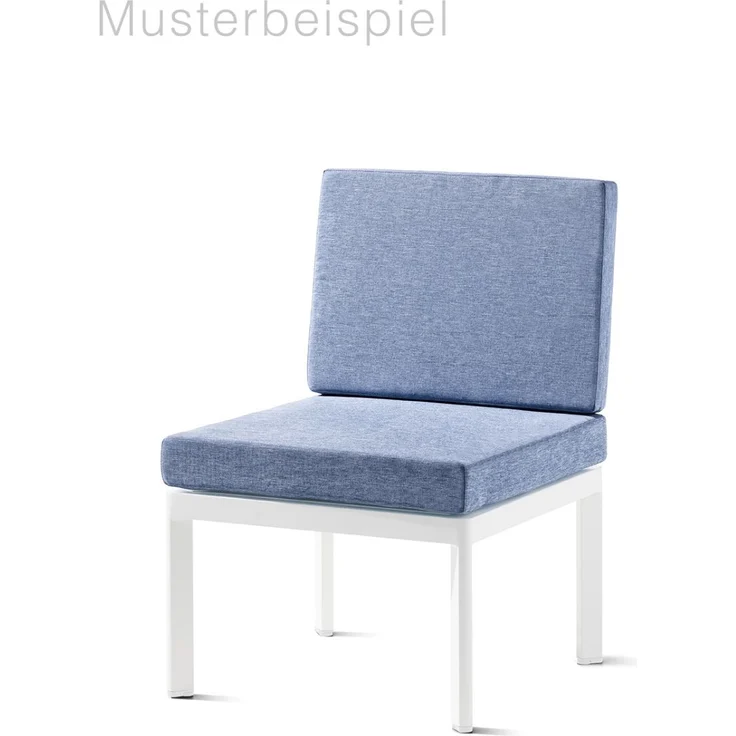 Sieger Lugo Lounge Basis - inkl. 1x Rücken- / Seitenelement + 1x Verbindungselement Einzelteil des Loungesets Lugo, Aluminium Weiß, 60 x 36 x 60 – Bild 8