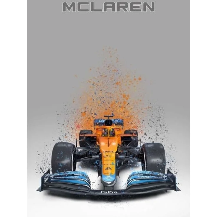 Poster Formel 1 Rennwagen Aquarell · Deko Print ohne Rahmen - D / 60x90 cm – Bild 2