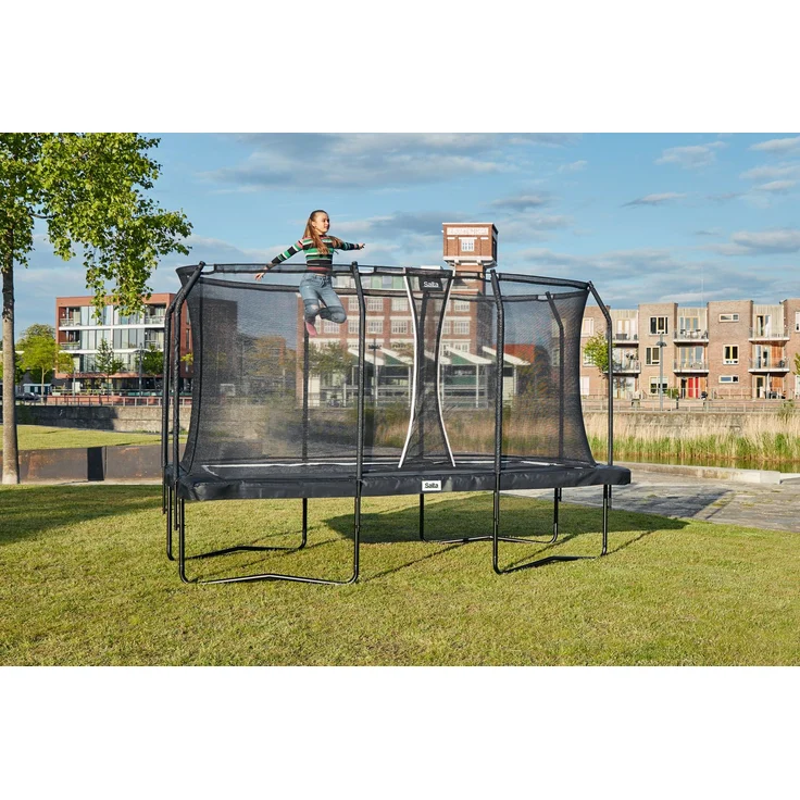 Salta 'Premium Black Edition' Trampolin, inkl. Sicherheitsnetz, rechteckig, 244 x 396 cm – Bild 6