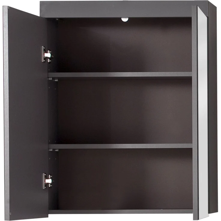 Trendteam 'Amanda' Spiegelschrank, Holz, 77 x 17 x 60 cm, Grau Hochglanz – Bild 2