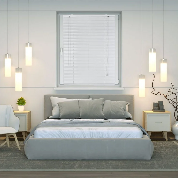 Victoria M. Jalousie Aluminium Jalousie, 45x130 cm, weiß matt, mit Bohrenohne Bohren, freihängend, Sicht- Licht- und Blendschutz, inkl. Klemmclips – Bild 3