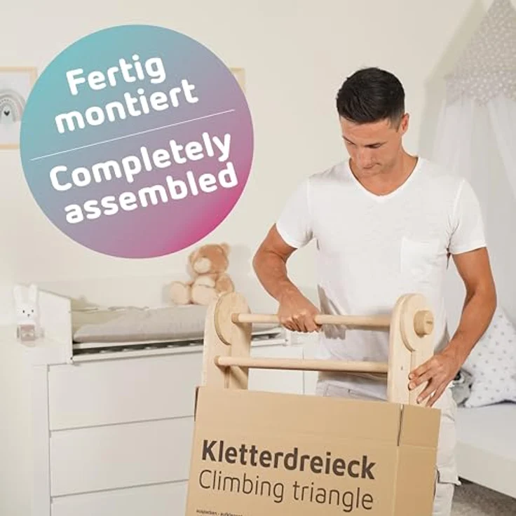 babybay Kletterdreieck Littlefoot weiß lackiert – Bild 4