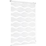 Sekey Doppelrollo Wellen Klemmfix ohne Bohren für Fenster, Doppelrollo 80 cm breit, Duo Rollo Welle Jalousie Sonnenschutz, 80x130cm, Weiß