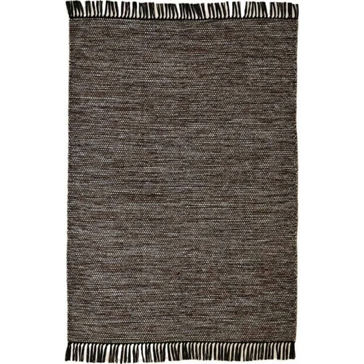 TaraCarpet Wollteppich Handwebteppich Borkum 100% Baumwolle, rechteckig, Höhe: 5 mm, gewebt Baumwolle braun nachhaltig modern Wohnzimmer Küche 080x150 cm – Bild 4
