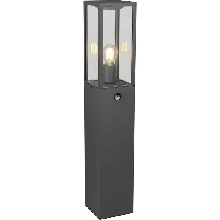 LED Pollerleuchte mit Bewegungsmelder in Anthrazit, Höhe 80cm – Bild 2