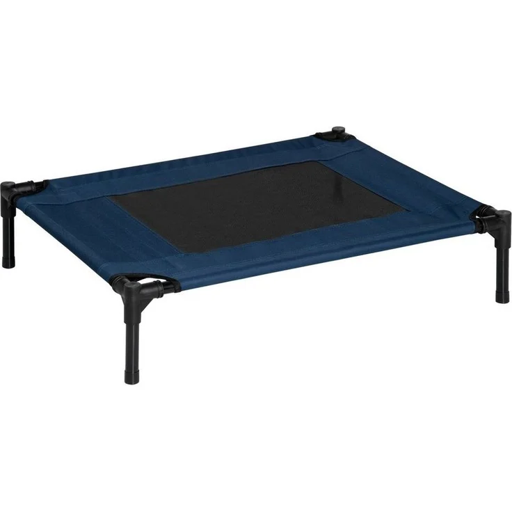 PawHut Tierbett Hundeliege, für Outdoor, Katzenbett, Schlafplatz, aus Stahl, 600D Oxford-Gewebe, Belastbarkeit bis 20 kg, Blau – Bild 5