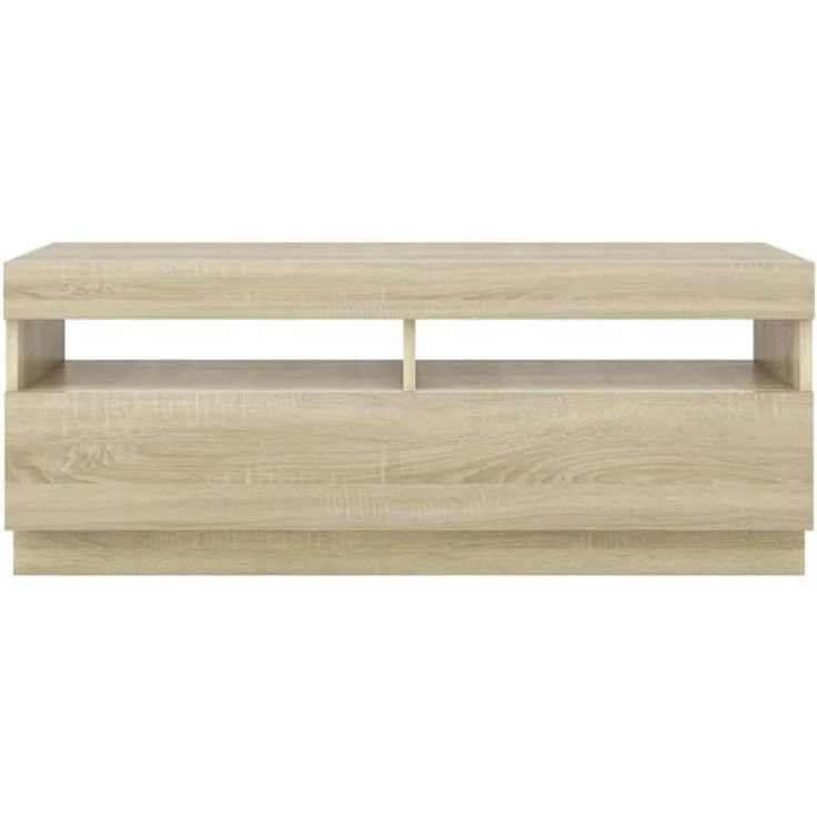 vidaXL TV-Schrank mit LED-Leuchten Sonoma-Eiche 100x35x40 cm 804457 – Bild 12