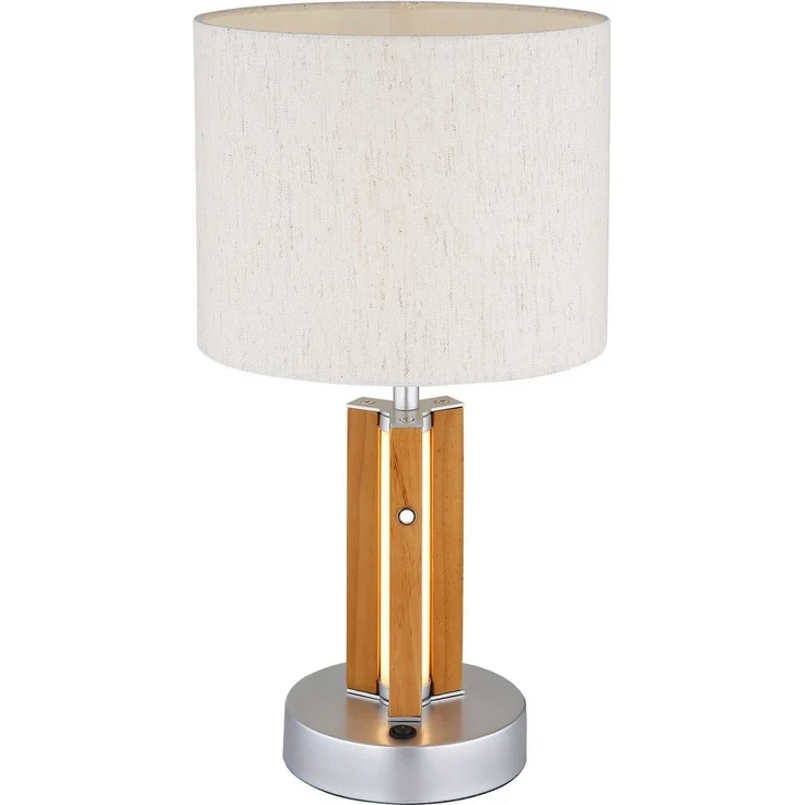 NOWA Tischleuchte TAUGUS, ohne Leuchtmittel, Tischlampe, Textil, Touch Ein/Aus, Wohnbereich – Bild 3