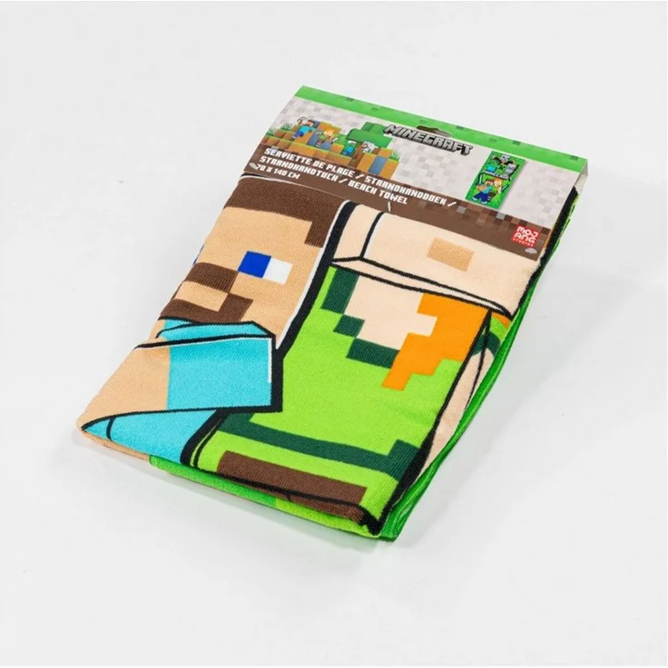 Minecraft Strandtuch 70 × 140 cm leicht und schnelltrocknend – Bild 2