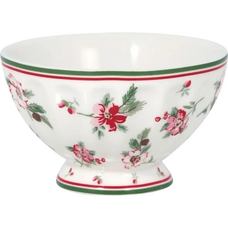 Greengate Schale Astrid French Bowl medium white 10cm, Steinzeug, (Bowls) – Bild 2