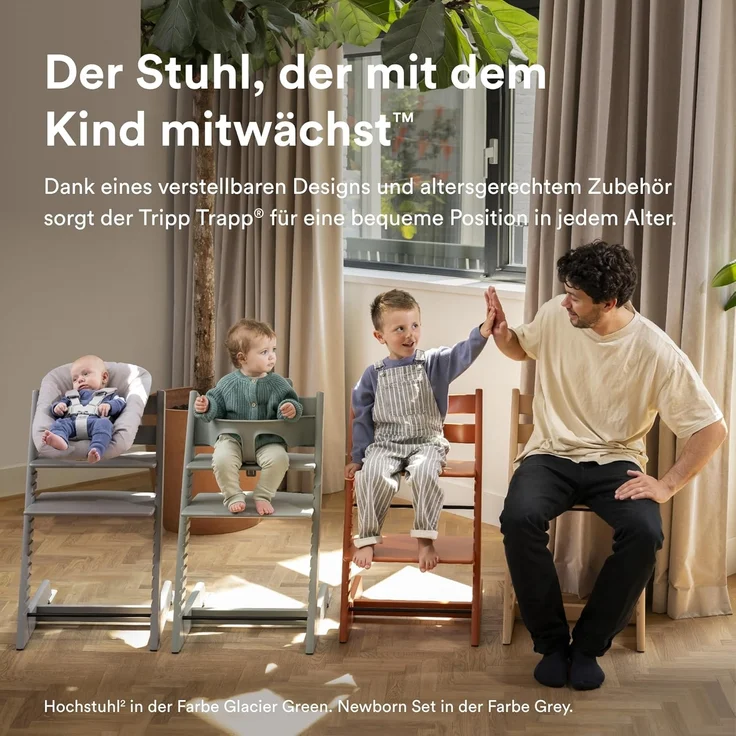 Stokke Hochstuhl Tripp Trapp Hochstuhl mit Newborn Set – Bild 2