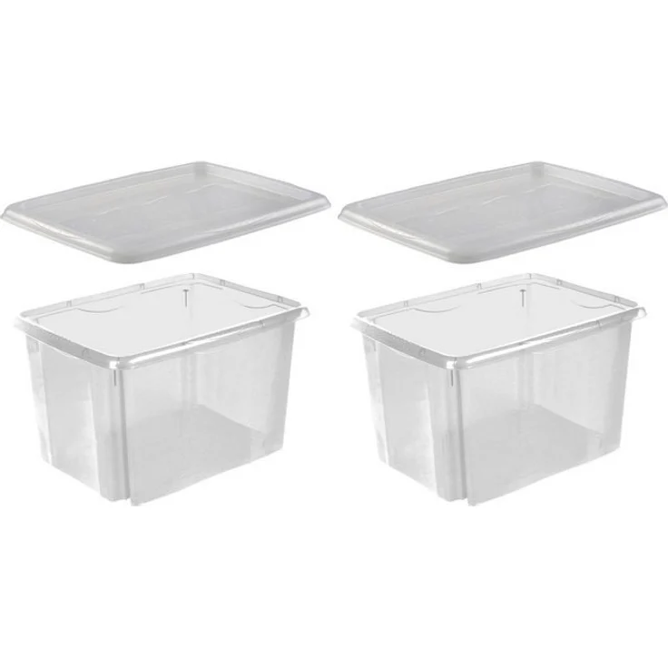 keeeper Stapelbox emil (Set, 2 St), 30 L, mit Deckel, hochwertiger Kunststoff – Bild 4