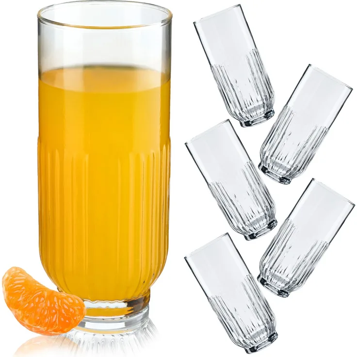 KADAX 6x Trinkgläser 395ml Set
