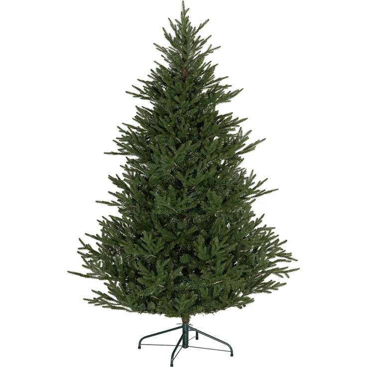 JARDJ Weihnachtsbaum 183 cm, realistisches Aussehen, Schnellaufbau, inkl Ständer, feuersicherer Kunststoff – Bild 2
