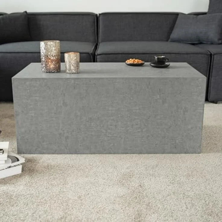 HOME DELUXE Couchtisch AMIRI L 95 x 40 x 50 cm (1-St), Marmoroptik, Wohnzimmertisch, Beistelltisch – Bild 3