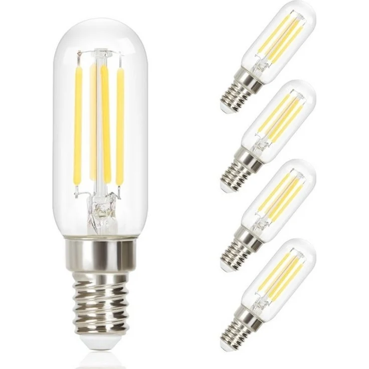 Nettlife LED-Leuchtmittel E14 4W Vintage Birnen Kaltweiß LED Glühbirnen T25 Lampe 6000K, E14, 4 St, Kaltweiß – Bild 4