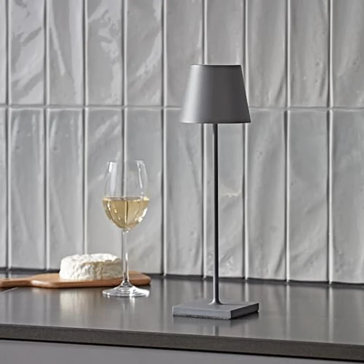 SIGOR LED Tischleuchte Akku-Tischleuchte, Dimmbar, LED fest integriert, Warmweiß – Bild 3