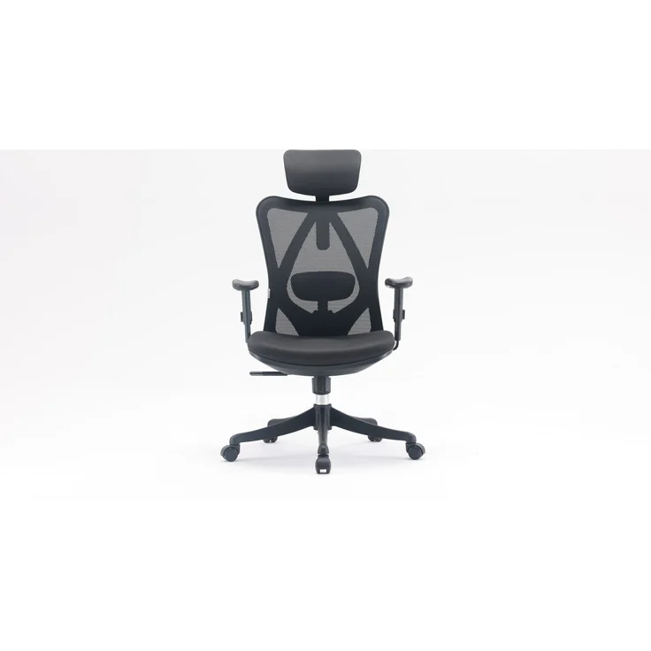 SIHOO Ergonomischer Schreibtischstuhl, Drehstuhl hat Verstellbarer Lordosenstütze, Kopfstütze und Armlehne, Höhenverstellung und Wippfunktion, Rückenschonend, Bürostuhl bis 150kg/330LB Belastbar – Bild 5