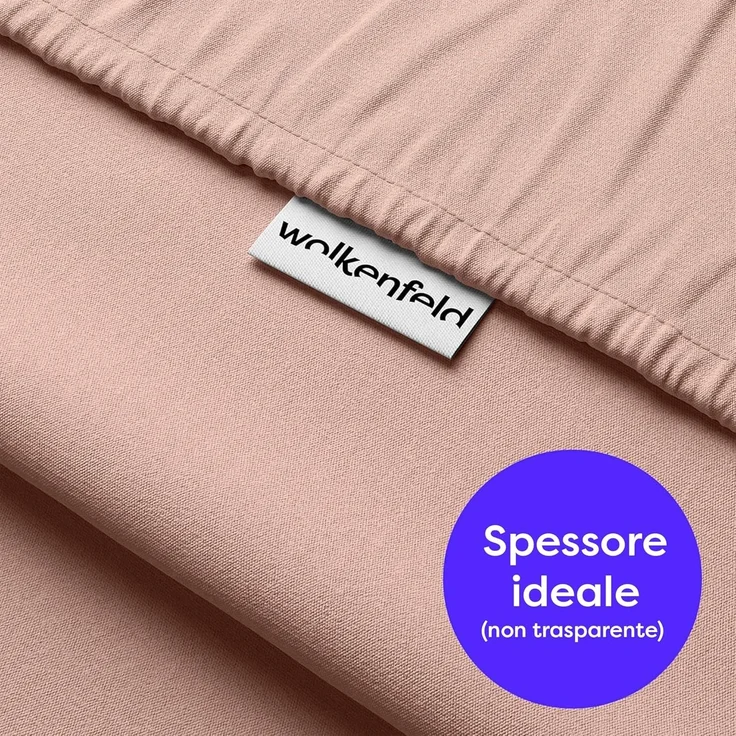 Wolkenfeld Spannbettlaken 100% Baumwolle - Superweiches Bettlaken für Matratzen von 5 bis 20cm, Gummizug: Starker & Flexibler Super-Stretch Gummizug für maximalen Halt, Rutschfest & Blickdicht - 90x200, 140x200, 160x200, 180x200 200x200 – Bild 4