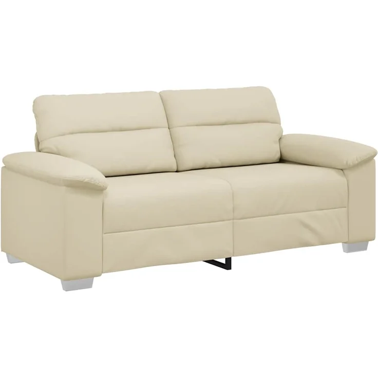 vidaXL 2-Sitzer-Sofa Creme 180x81x84 cm Kunstleder 4105339 – Bild 1