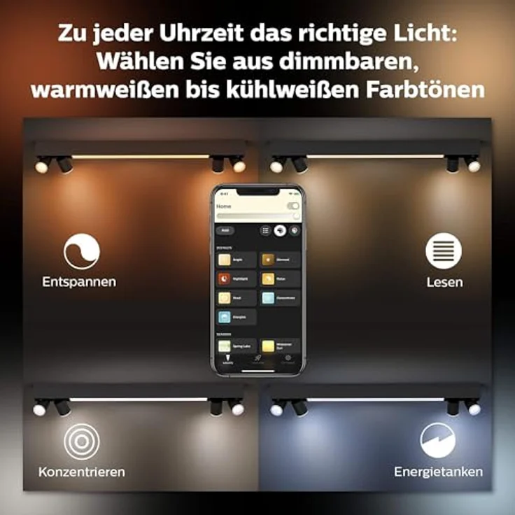 Philips Hue White&Col. Amb. Centris Spot 4flg schwarz V2 – Bild 10