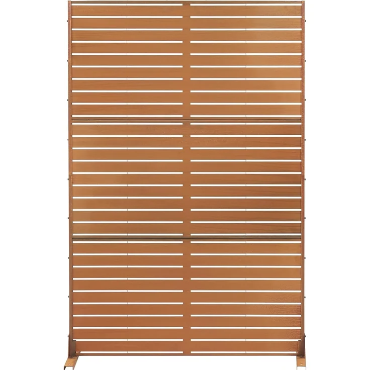 Trennwand Nodepp Cortenstahl 180x120 cm Edelrost [casa. pro] – Bild 2