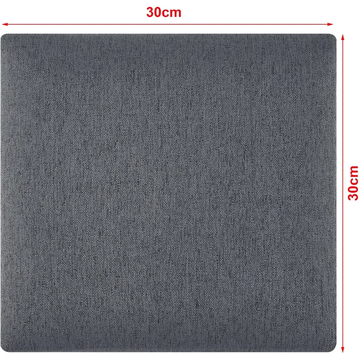 Wandkissenset Carpino 4-tlg. Textil 30x30 cm Dunkelgrau [neu. haus] – Bild 3