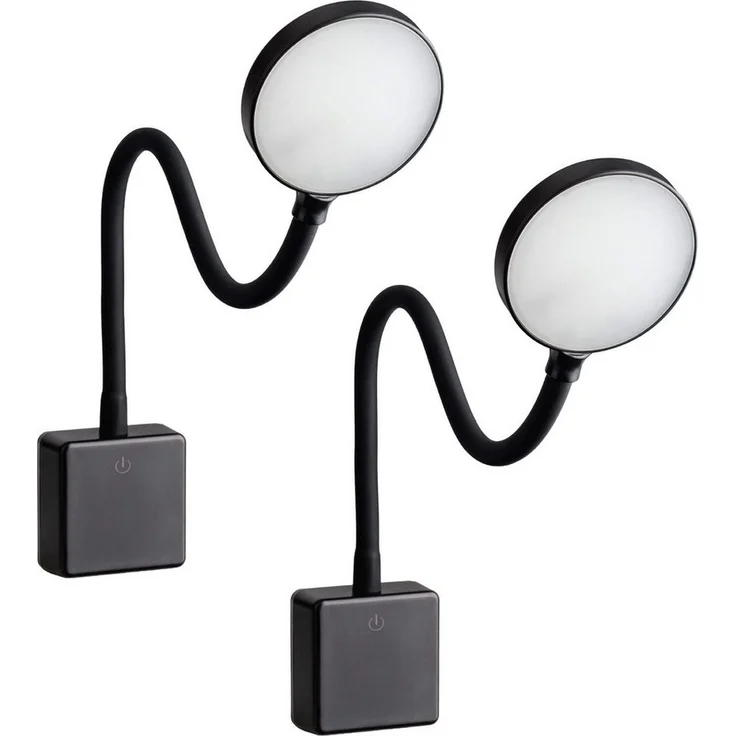 SEBSON LED Steckdosenleuchte 2x LED Steckdosenlampe dimmbar und flexibel - 4W 290lm neutralweiß, LED fest integriert, neutralweiß – Bild 5