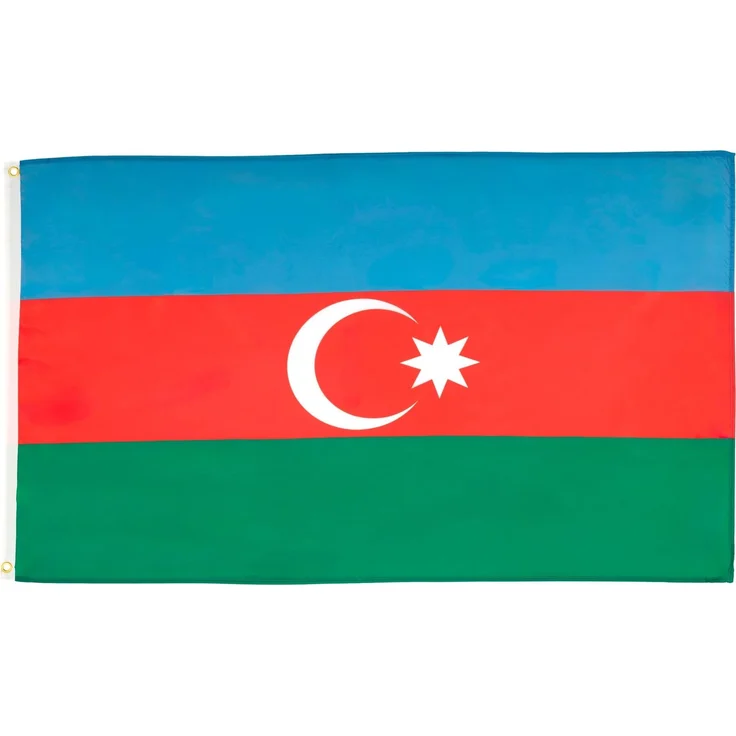 AZ FLAG - Flagge Aserbaidschan - 150x90 cm - Aserbaidschanische Fahne 90x150 Cm Feiner Polyester - Flaggen