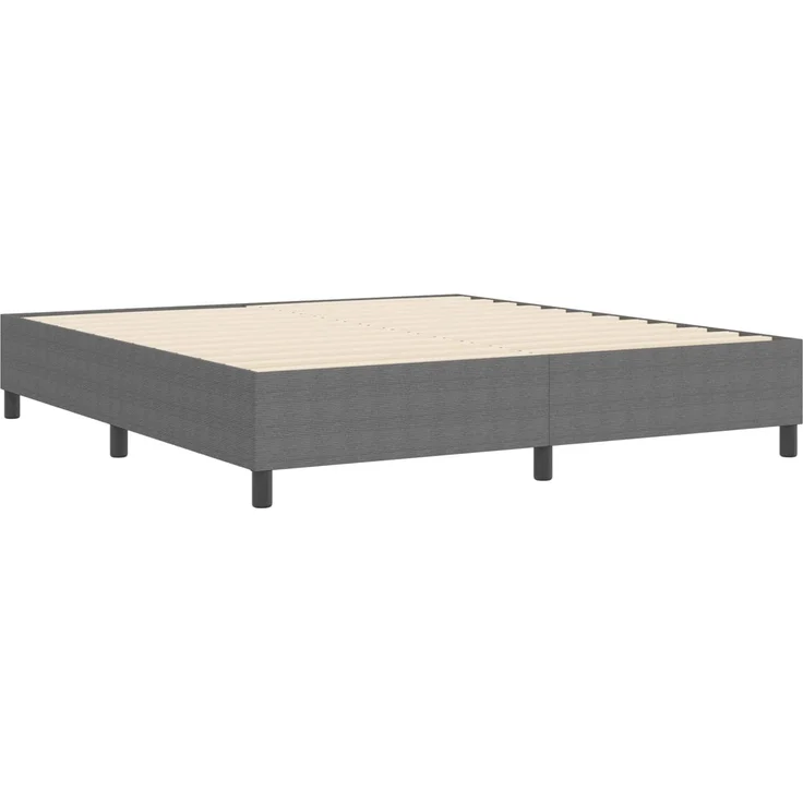vidaXL Plattformbettgestell Hellgrau 180 x 200 cm Cordstoff 3337422 – Bild 6
