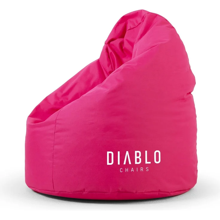 Diablo Kinder-Pouf, Craft Edition, ergonomischer Sitz, mit Granulatfüllung, strapazierfähiges Cordura, wasserdicht, leicht und kompakt, Spielmuster, Maße 80 x 110 x 80 cm, Rosa – Bild 1