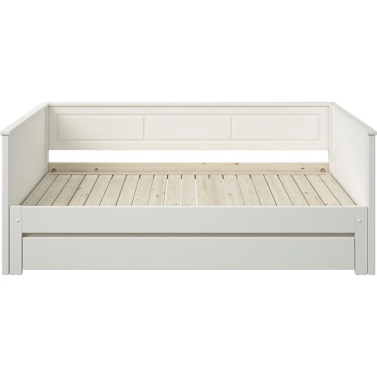 Lüttenhütt Funktionsbett " ERIK " TOPSELLER! Daybed, Gästebett, Kinderbett, Massivholz (Kiefer), 2. Schlafplatz ausziehbar, moderner Landhausstil, Schublade optional – Bild 2