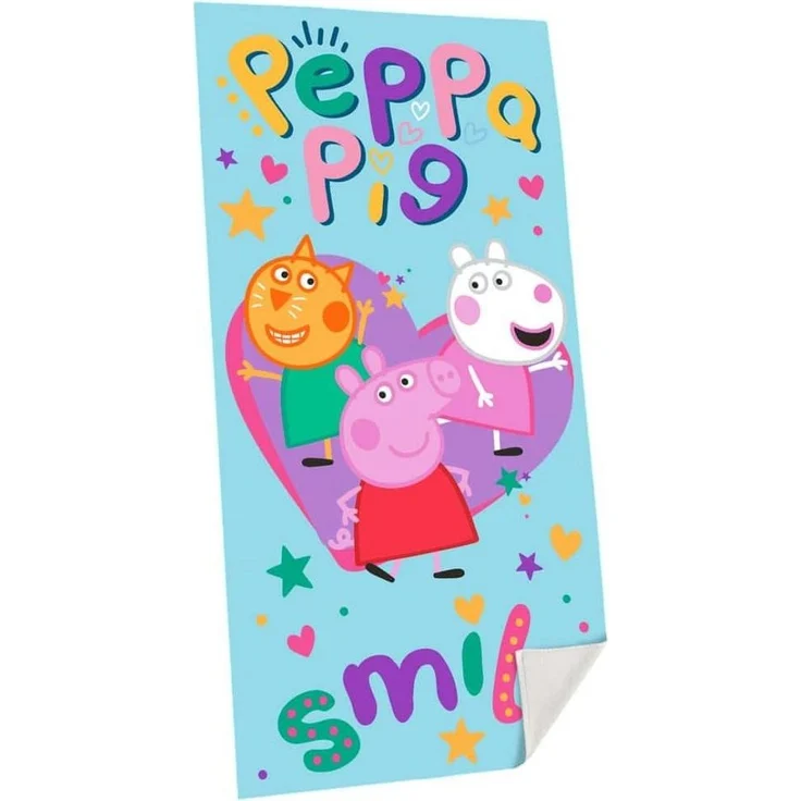 Peppa Pig - Badetuch - türkis/bunt - ca. 70 x 140 cm – Bild 1