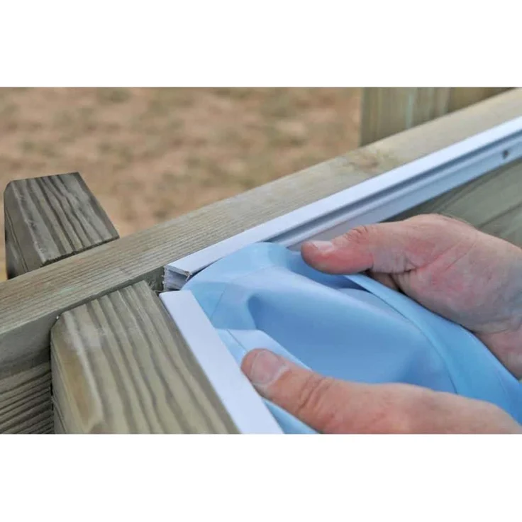 Gre Pools Gartenpool Baros Pool aus Holz in Braun – Bild 7
