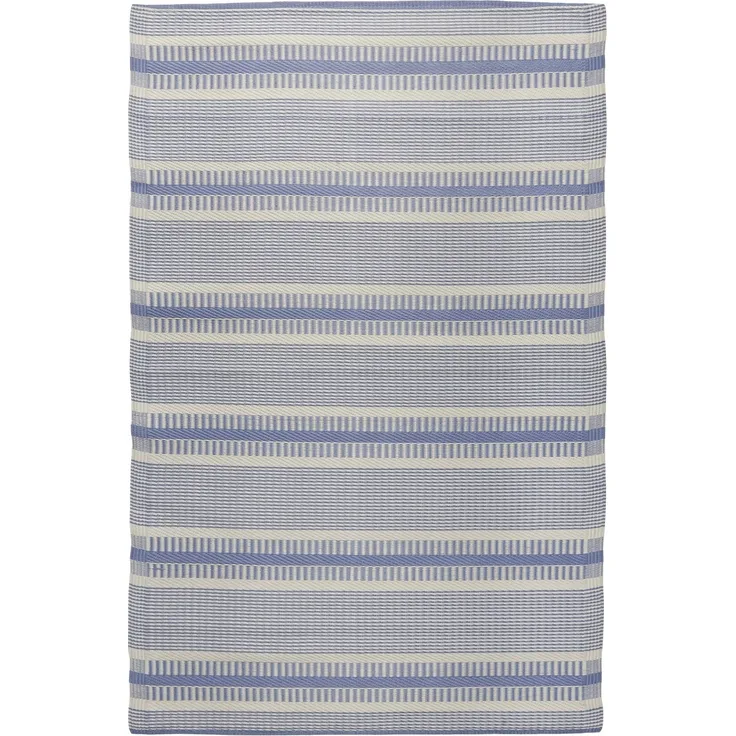 Teppich Läufer Terrasse Balkon 120x180cm Blau Weiß Kunststoff Ib Laursen 2832-13