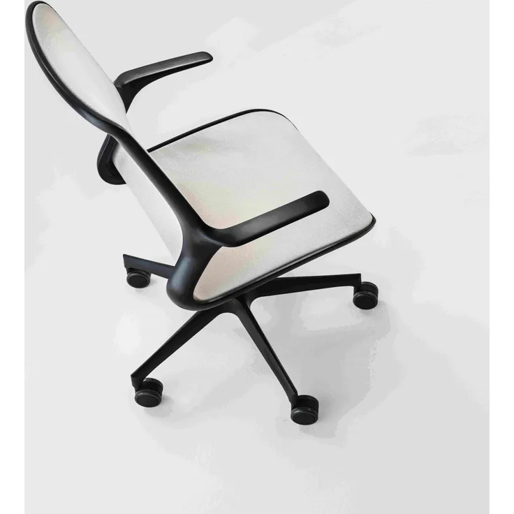 Bürodrehstuhl LOOP, minimalistisches Design, netzbespannte Rückenlehne und Sitz