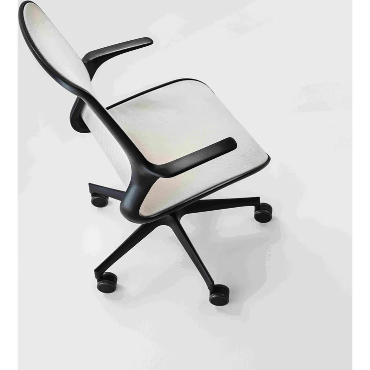Bürodrehstuhl LOOP, minimalistisches Design, netzbespannte Rückenlehne und Sitz – Bild 1