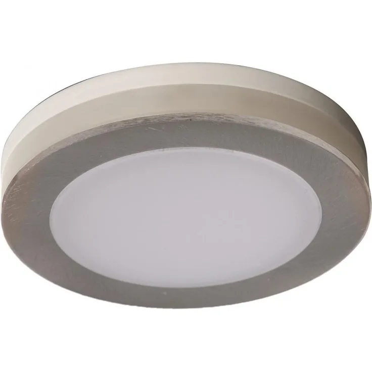 Heitronic Nr. 27769-HE LED Einbaustrahler mit Lichtkranz Aurora 60 nickel matt 3000K