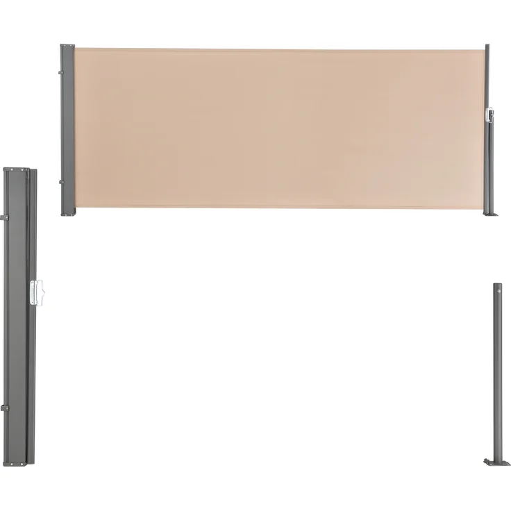 Seitenmarkise Mulhacén 100x300 cm Sandfarben Sichtschutz pro. tec – Bild 4